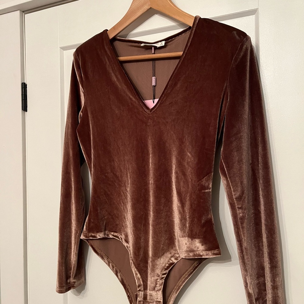 Avec Les Filles Chocolate Velvet Bodysuit